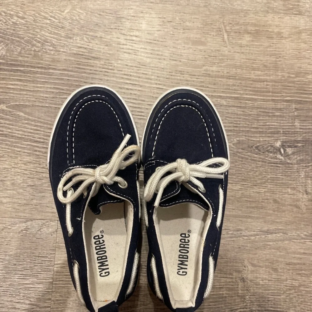 Gymboree Toddler Boys Size 11 Navy Shoes